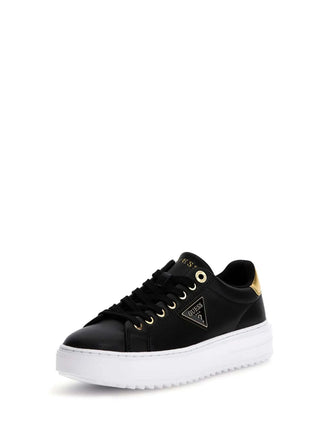 WOMEN'S SNEAKERS - GUESS BLACK-GOLD - FLJD12 LEA12 2