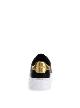 WOMEN'S SNEAKERS - GUESS BLACK-GOLD - FLJD12 LEA12 3