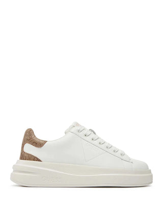 WOMEN'S SNEAKERS - GUESS WHITE-BEIGE - FLJELB FAL12