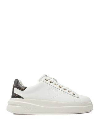 WOMEN'S SNEAKERS - GUESS WHITE-BROWN - FLJELB FAL12 1