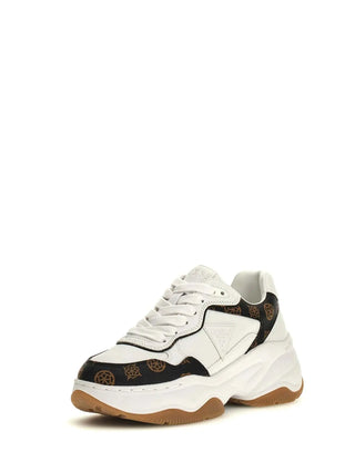 WOMEN'S SNEAKERS - GUESS WHITE-BROWN - FLTHPY FAL12 2