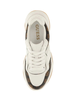 WOMEN'S SNEAKERS - GUESS WHITE-BROWN - FLTHPY FAL12 4