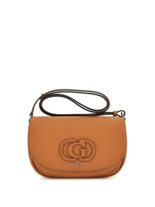 WOMEN'S SHOULDER BAG - GUESS COGNAC - HWBG95 36210