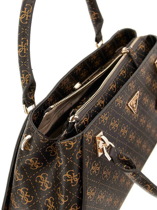 WOMEN'S HANDBAG - GUESS BROWN - HWQG96 72070 3