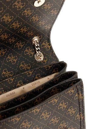 WOMEN'S SHOULDER BAG - GUESS BROWN - HWQG96 72210 3