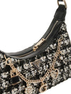 WOMEN'S SHOULDER BAG - GUESS BLACK-MULTI - HWTB86 79180 3