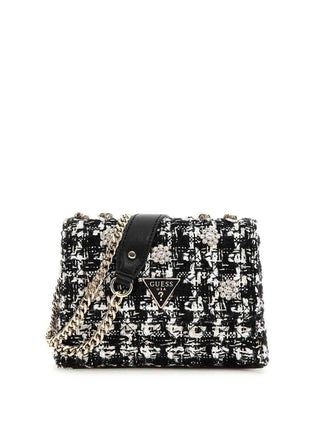 WOMEN'S SHOULDER BAG - GUESS BLACK-MULTI - HWTB86 79780