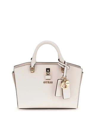 WOMEN'S HANDBAG - GUESS WHITE-TAUPE - HWVG96 55760