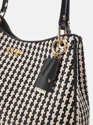 WOMEN'S HANDBAG - GUESS BLACK-MULTI - HWWG96 31230 3