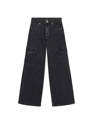 GIRLS' JEANS - GUESS KIDS BLACK - J5BA02 D5JL0