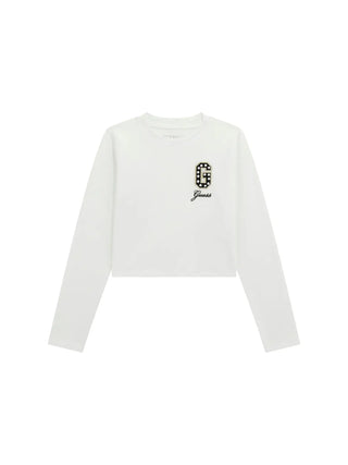 GIRL'S T-SHIRT - GUESS KIDS WHITE - J5BI40 J1314