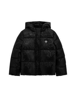 GIRL'S DOWN JACKET - GUESS KIDS BLACK - J5BL13 WGIW0