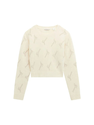 GIRL'S SWEATER - GUESS KIDS WHITE - J5BR28 Z0870