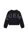GIRL'S SWEATSHIRT - GUESS KIDS BLACK-MULTI - J5YQ09 KAV34 1