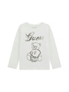 GIRL'S T-SHIRT - GUESS KIDS WHITE - K5BI03 J1314 1