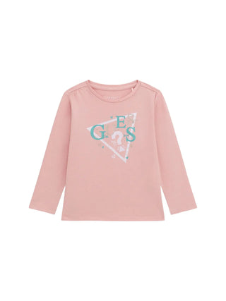 GIRL'S T-SHIRT - GUESS KIDS PINK - K5BI13 J1314