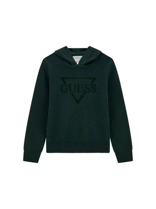BOY'S SWEATSHIRT - GUESS KIDS GREEN - L5BR13 Z0470
