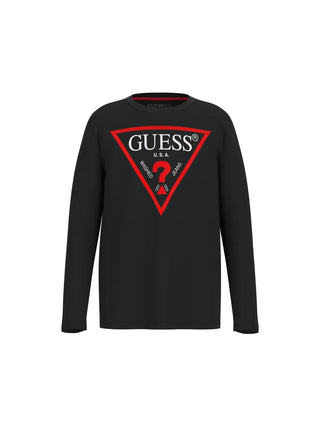 BOY'S T-SHIRT - GUESS KIDS BLACK - L84I29 K8HM0