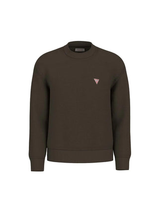 MEN'S SWEATER - GUESS JEANS BROWN - M4BR30 Z3HM1