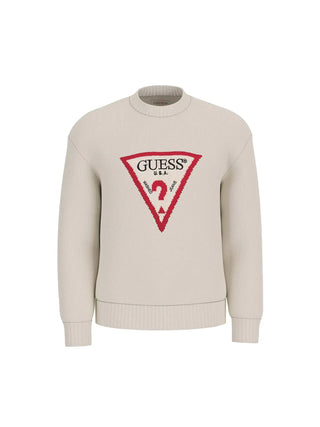 MEN'S SWEATER - GUESS JEANS WHITE - M4BR32 Z3HM1