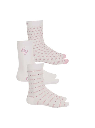 WOMEN'S SOCKS - GUESS UNDERWEAR WHITE - O4BG03 KCJ20