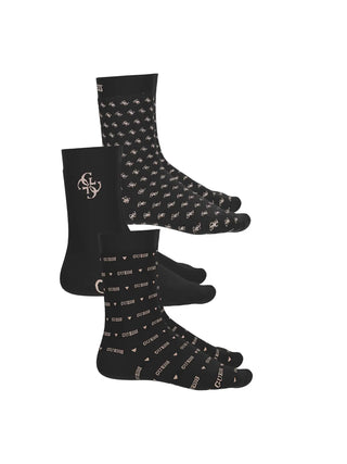 WOMEN'S SOCKS - GUESS UNDERWEAR BLACK - O4BG03 KCJ20