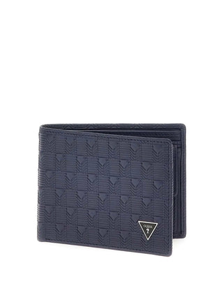 MEN'S WALLET - GUESS BLUE - SMMADL LEA20