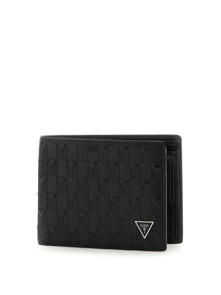 MEN'S WALLET - GUESS BLACK - SMMADL LEA20