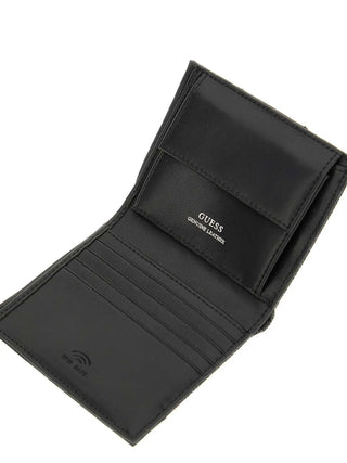 MEN'S WALLET - GUESS CARBON-BLACK - SMMAST LEA22 3