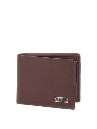 MEN'S WALLET - GUESS BROWN - SMNEBR LEA20