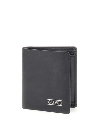 MEN'S WALLET - GUESS BLACK - SMNEBR LEA22
