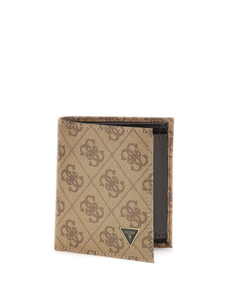 MEN'S WALLET - GUESS BEIGE-BROWN - SMVELE LEA22