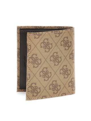MEN'S WALLET - GUESS BEIGE-BROWN - SMVELE LEA22 2