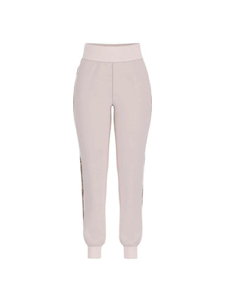 WOMEN'S TRACKSUIT PANTS - GUESS ATHLEISURE CREAM - V2YB15 KB3P2