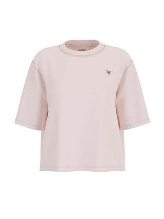 WOMEN'S T-SHIRT - GUESS ATHLEISURE CREAM - V4BI21 I3Z14