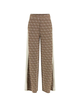 WOMEN'S TRACKSUIT PANTS - GUESS ATHLEISURE BEIGE - V5BB15 K1990