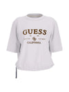 WOMEN'S T-SHIRT - GUESS ATHLEISURE WHITE - V5BI02 KCBF1 1