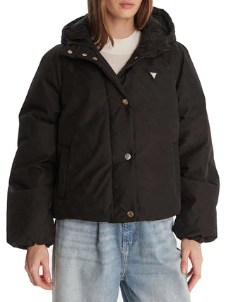 WOMEN'S JACKET - GUESS ATHLEISURE BLACK - V5BL07 WGLW2