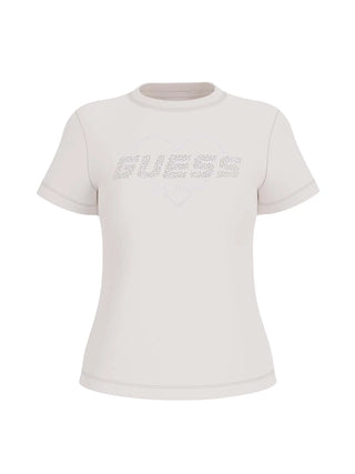 WOMEN'S T-SHIRT - GUESS ATHLEISURE WHITE - V5GI10 K9RM1