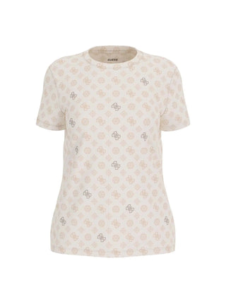 WOMEN'S T-SHIRT - GUESS ATHLEISURE WHITE - V5YI04 I3Z14