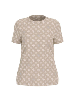 WOMEN'S T-SHIRT - GUESS ATHLEISURE SAND - V5YI04 I3Z14