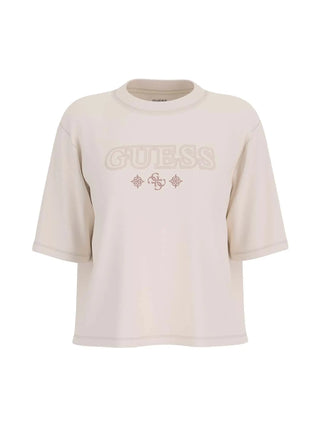 WOMEN'S T-SHIRT - GUESS ATHLEISURE WHITE - V5YI11 I3Z14