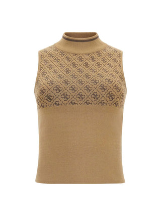 WOMEN'S TOP - GUESS APPAREL COFFEE - W3YR26 Z37K0