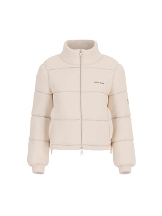 WOMEN'S DOWN JACKET - GUESS JEANS SAND - W4BL20 WGII2