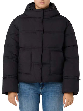 WOMEN'S DOWN JACKET - GUESS APPAREL BLACK - W5BL43 W2902