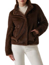 WOMEN'S JACKET - GUESS APPAREL BROWN - W5BL64 W3920 1
