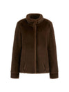 WOMEN'S JACKET - GUESS APPAREL BROWN - W5BL64 W3920 3