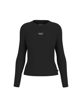 WOMEN'S TOP - GUESS JEANS BLACK - W5BP01 KA0H1