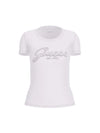 WOMEN'S T-SHIRT - GUESS APPAREL WHITE - W5YI46 J1314 1