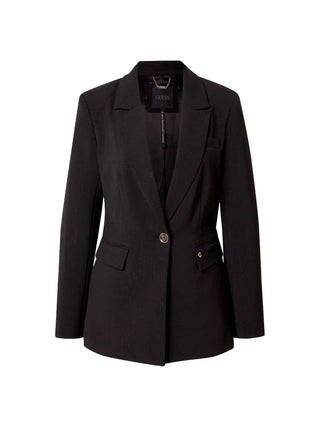 WOMEN'S JACKET - GUESS APPAREL BLACK - W5YN41 WHD92